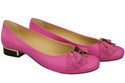 Damen Ballerinas Naturleder Fuchsia 894 ElitaBut