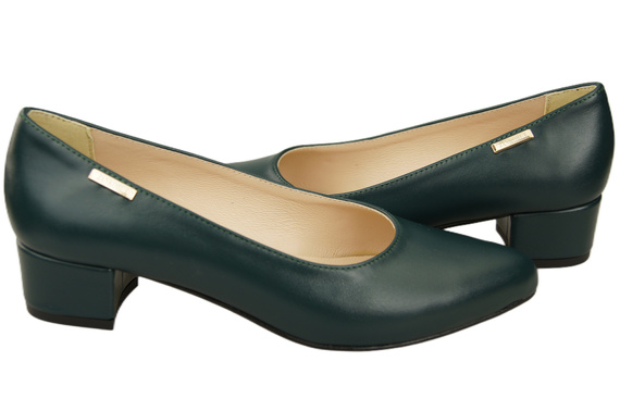 Damen Pumps Malachit mit niedrigem Absatz zeitlose Eleganz und Komfort 220 ElitaBut