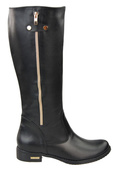 Damenstiefel, Stiefel, Naturleder, Schwarz 884 ElitaBut