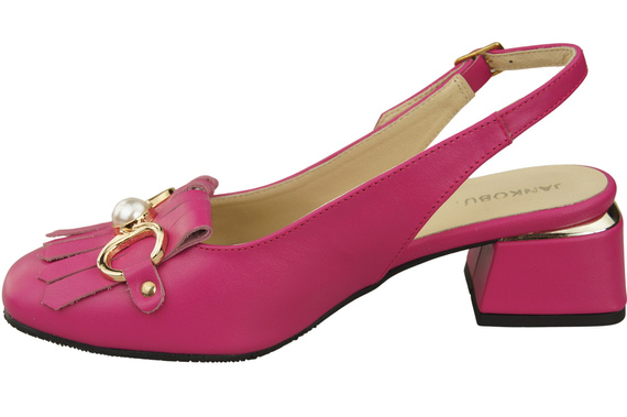 Damenschuhe Purpurfarbig Sandalen mit Fransen verziert Naturleder 208 ElitaBut