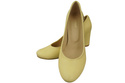 Klassische Damen Banane Leder Mandel Nase Pumps 201 ElitaBut