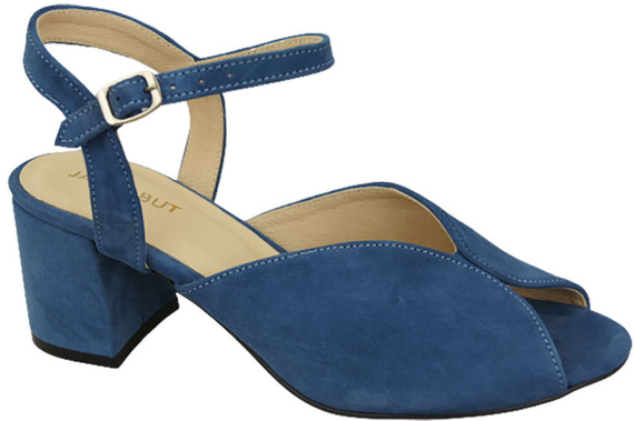 Damenschuhe Sandalen Blau, Naturleder, Wildleder 185 ElitaBut