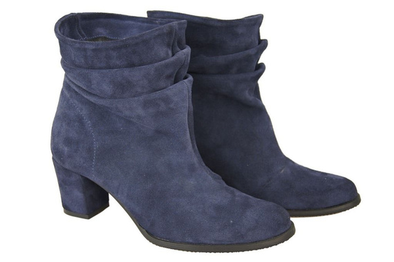 Damenschuhe Stiefeletten, Naturleder, Marineblau 986 ElitaBut