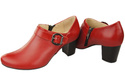 Schuhe Damenschuhe, Naturleder, Rot 826 ElitaBut