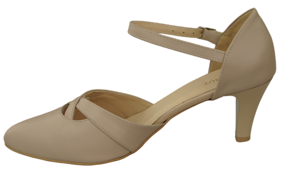 Damenschuhe Sandalen Cappuccino Grain Naturleder 151 ElitaBut