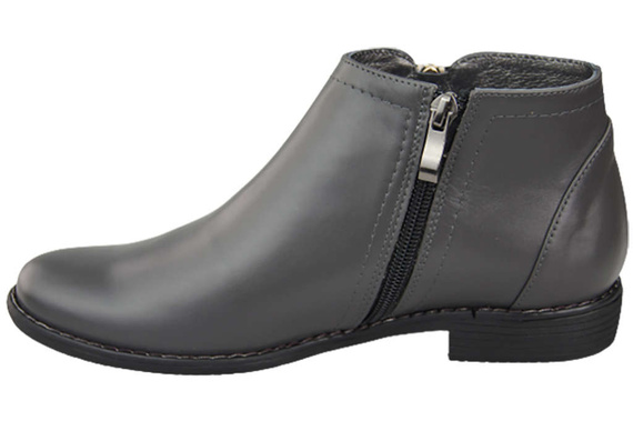 Damenschuhe Damenstiefel Warmes Naturleder Graphite 872 Von Elitabut