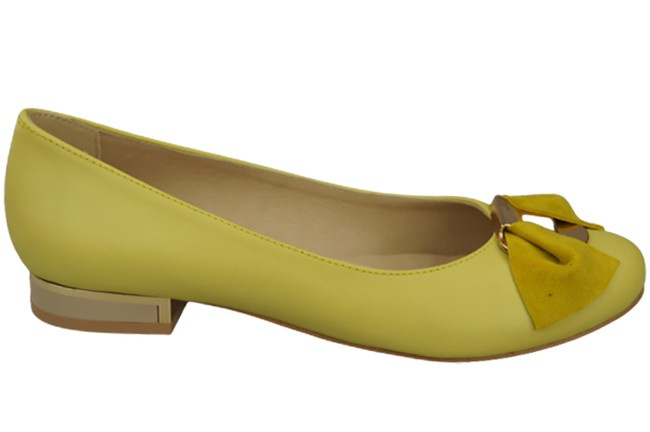 Damen Ballerinas Naturleder Lemon 894 ElitaBut