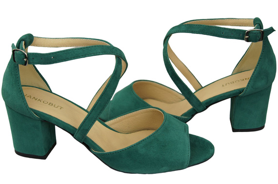 Damenschuhe Malachit-Sandalen, Naturleder, Wildleder 111 ElitaBut