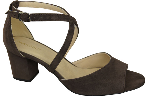 Damenschuhe Schokoladensandalen, natürliches Wildleder 111 ElitaBut