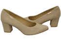 Damenschuhe Beige Pumps, natürliches Wildleder 106 ElitaBut