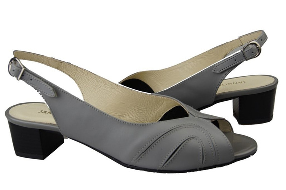 Damenschuhe Sandalen, Naturleder, Grau 991 ElitaBut