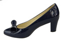 Damenschuhe Pumps Naturleder Marineblau Lack 975 ElitaBut