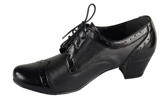 Schuhe Damenschuhe, Naturleder, Schwarz 550 ElitaBut