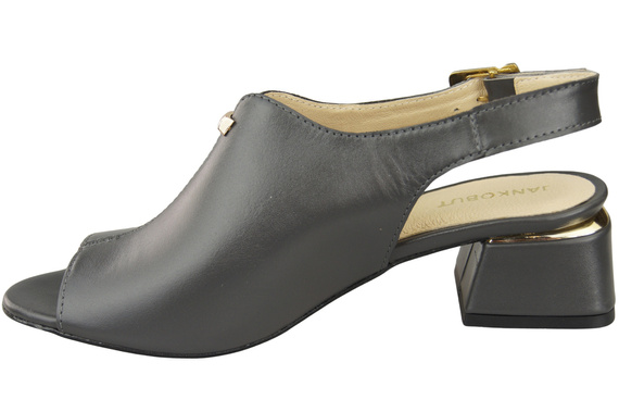 Damenschuhe Graphite Sandalen, goldene Schnalle, Naturleder 198 ElitaBut