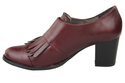 Damenschuhe, Naturleder, Burgund 985 ElitaBut