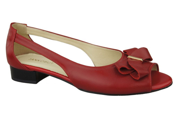 Schuhe Damen Sandalen Rot Naturleder 994 ElitaBut
