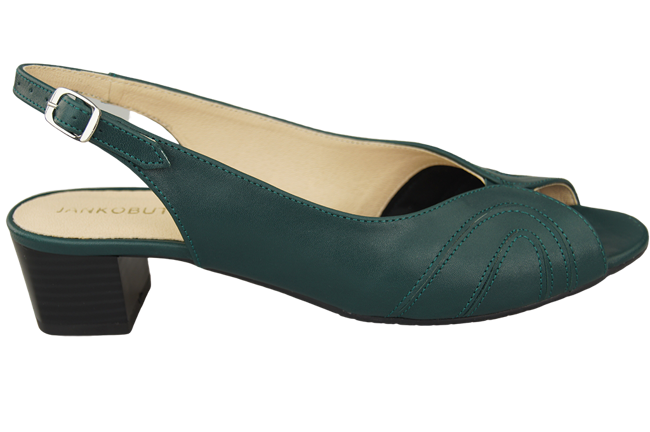 Damenschuhe Sandalen, Naturleder, Malachit 991 ElitaBut