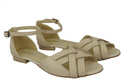 Schuhe Damen Sandalen Beige Naturleder 128 ElitaBut