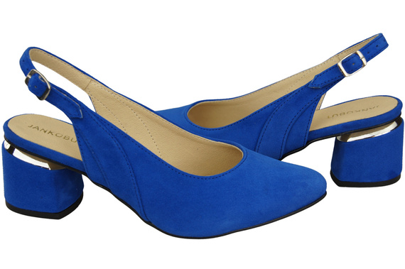 Damensandalen aus natürlichem Wildleder, azurblaue Eleganz und Komfort 196 von ElitaBut