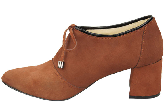 Damenschuhe Kastanienschuhe Natursamtleder 183 ElitaBut