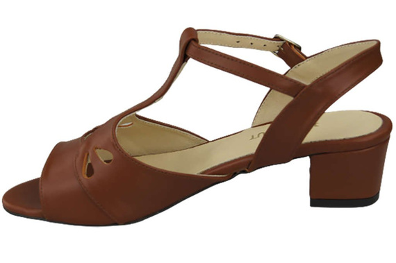 Damenschuhe Braune Sandalen, Naturleder 169 ElitaBut