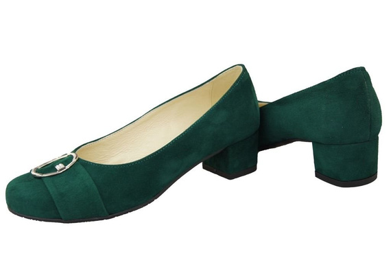 Damenschuhe Pumps Malachit Naturleder Wildleder 135 ElitaBut