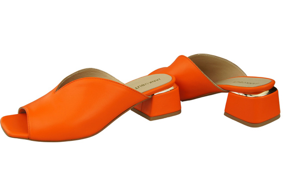Damen Schuhe Absätze Flip Flops Orange Naturleder 210 ElitaBut