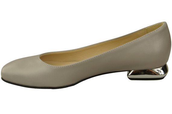 Flache Frauen Schuhe Helle Esche Dekorative Ferse Naturleder 209 ElitaBut