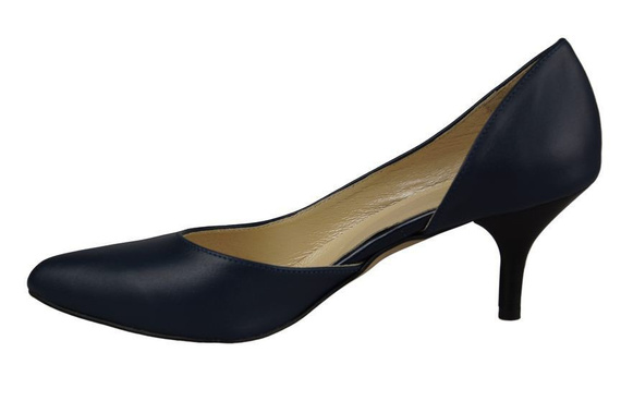 Damenschuhe Pumps, Naturleder, Marineblau 900 ElitaBut