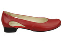 Damen-Ballerinas Rot, Naturleder 103 ElitaBut
