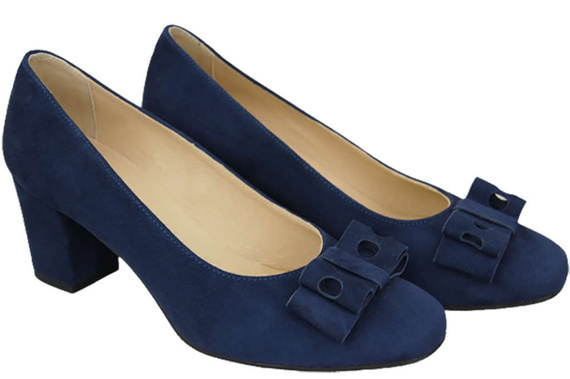 Damenschuhe Pumps Marineblau Natürliches Wildleder 163 ElitaBut