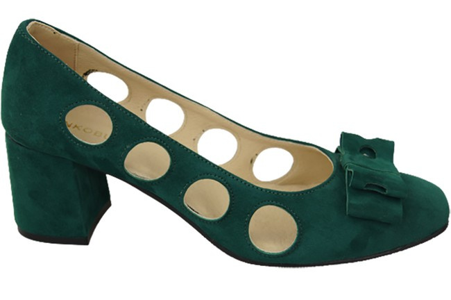 Damenschuhe Malachit-Pumps Natürliches Wildleder 182 ElitaBut