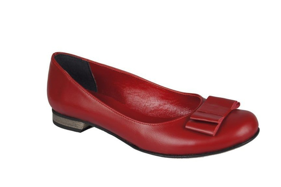 Damen Ballerinas Naturleder Rot 702 ElitaBut