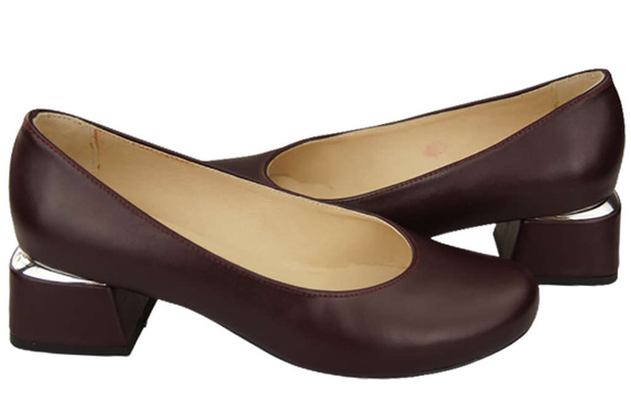 Damenschuhe Pumps Naturleder 159 Burgund ElitaBut