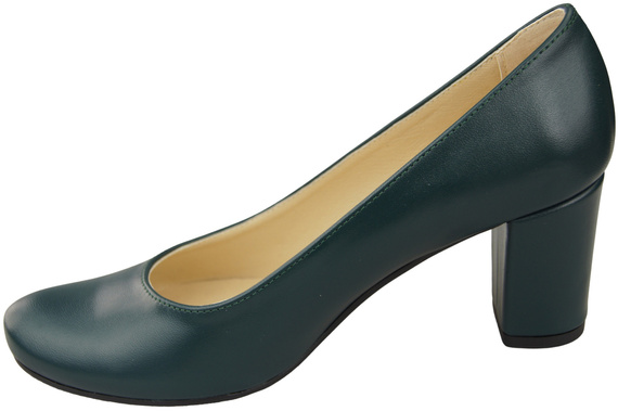 Klassische Damen Malachit Leder Mandel Nase Pumps 201 ElitaBut