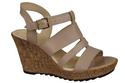 Damenschuhe Sandalen, Naturleder Cappuccino 921 ElitaBut