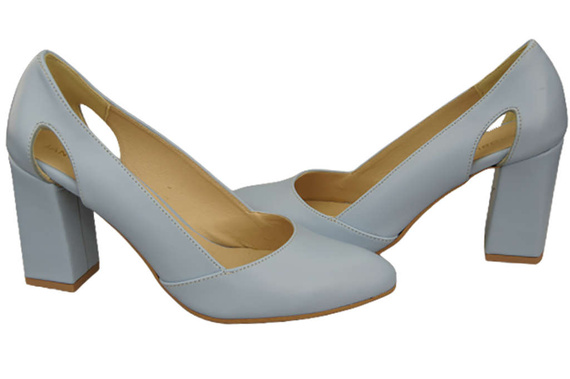 Damenschuhe Pumps Hellblau Naturleder 184 ElitaBut