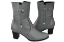 Damenschuhe Damenstiefel Warmes Naturleder Grau 882 Z ElitaBut