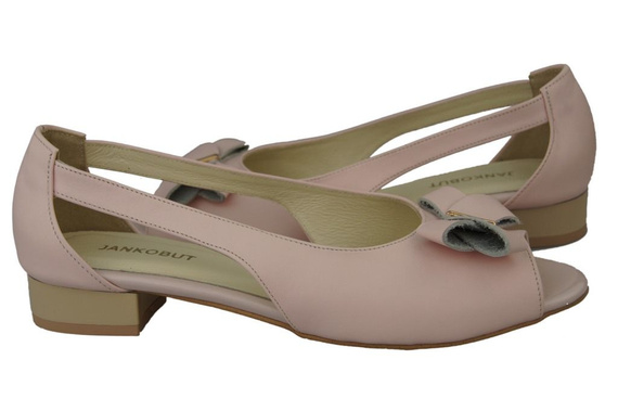 Schuhe Damen Sandalen Puderrosa Naturleder 994 ElitaBut