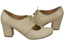 Schuhe Damenschuhe, Naturleder, Beige 161 ElitaBut
