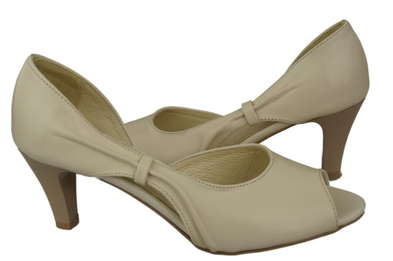 Damenschuhe Sandalen Beige Naturleder 566 ElitaBut