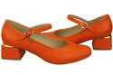 Damenschuhe Orange Riemchenpumps Naturleder 202 ElitaBut