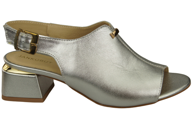 Damenschuhe Sandalen Silber-Gold-Schnalle Naturleder 198 ElitaBut