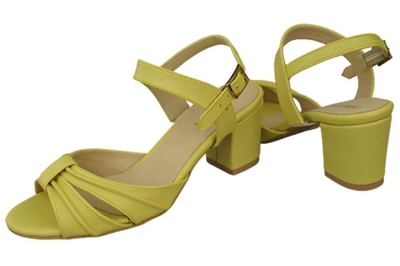 Damenschuhe Zitronensandalen, Naturleder 168 ElitaBut