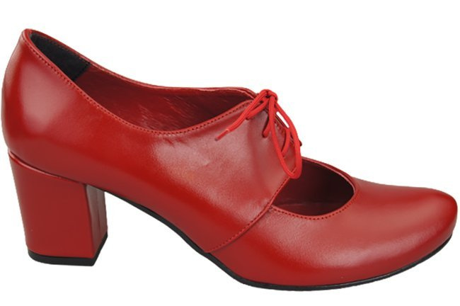 Schuhe Damenschuhe, Naturleder, Rot 161 ElitaBut