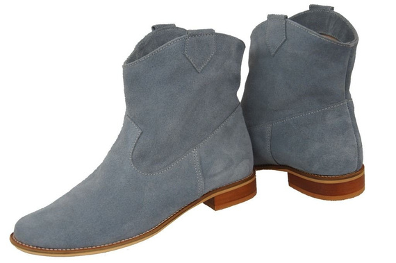 Damenschuhe Frühling / Herbst, natürliches Veloursleder, Grau 132 L ElitaBut