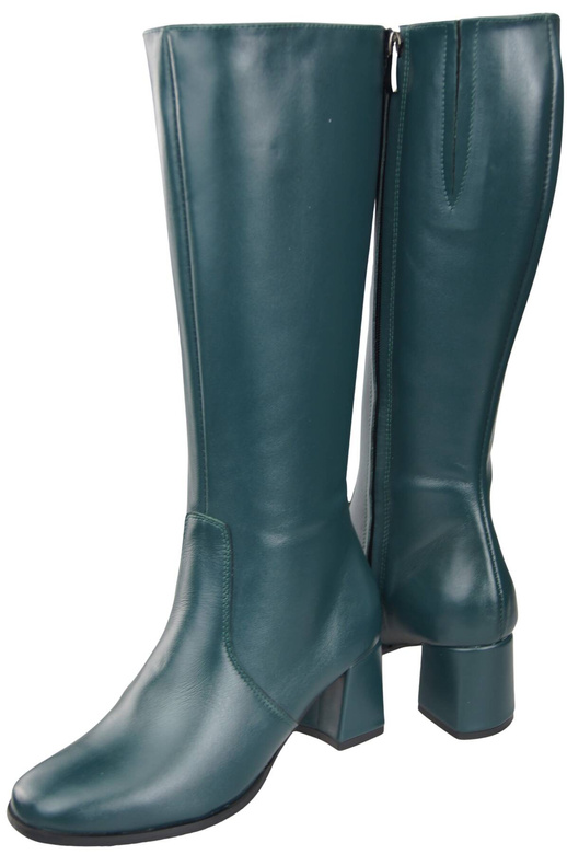 Bequeme Damen Malachit Niedrig Absatz Stiefel Naturleder 212 ElitaBut