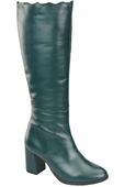 Klassische Damenstiefel, Naturleder, Malachit 176 ElitaBut