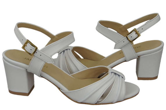 Damenschuhe Sandalen Weiß Naturleder 168 ElitaBut