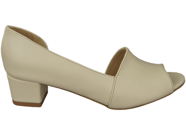 Damenschuhe Beige Sandalen, Naturleder 147 ElitaBut